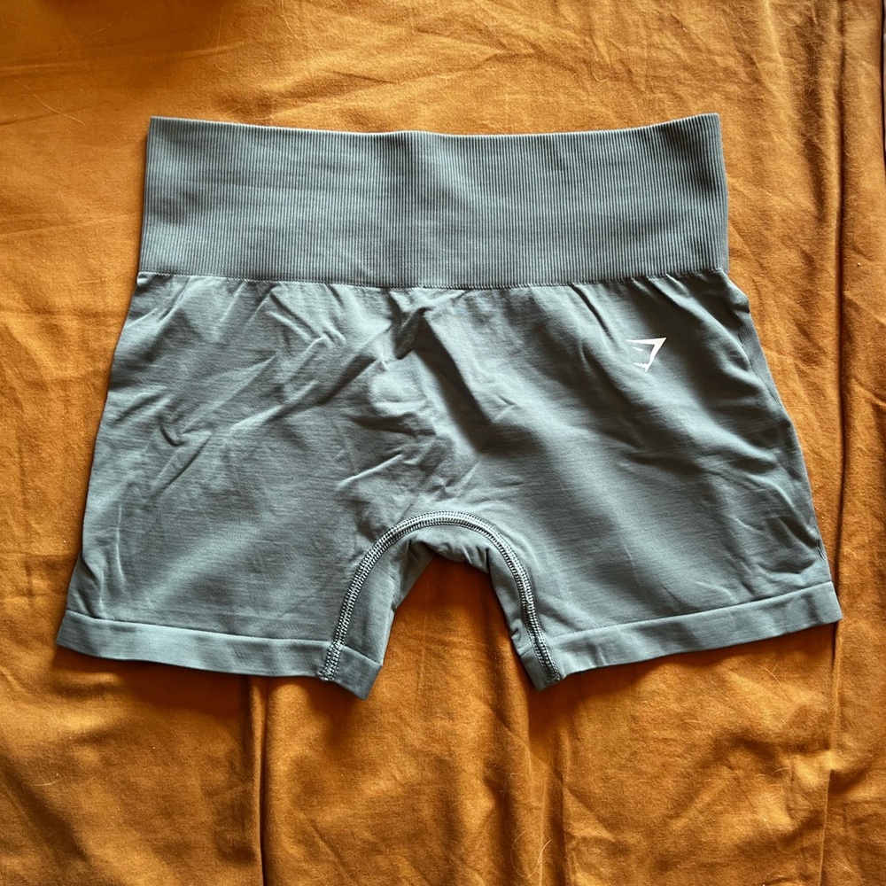 Gymshark Women’s High-Waist Seamless Bike Shorts — Slate